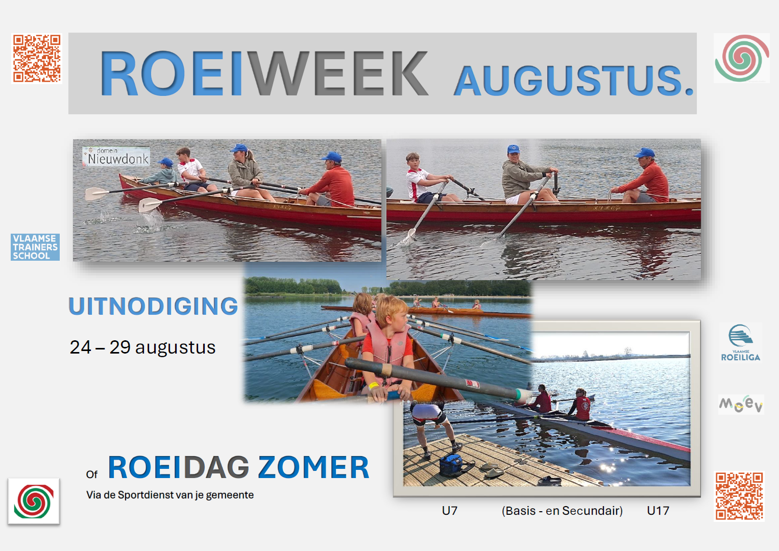Roeiweek einde augustus 2026